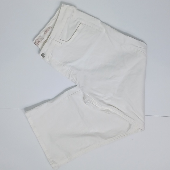 Jen 7 by 7 For All Mankind Cropped Wide Leg White - Size 12 - Picture 5 of 5